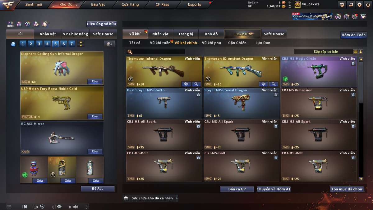 shop acc cf uy tin gia re